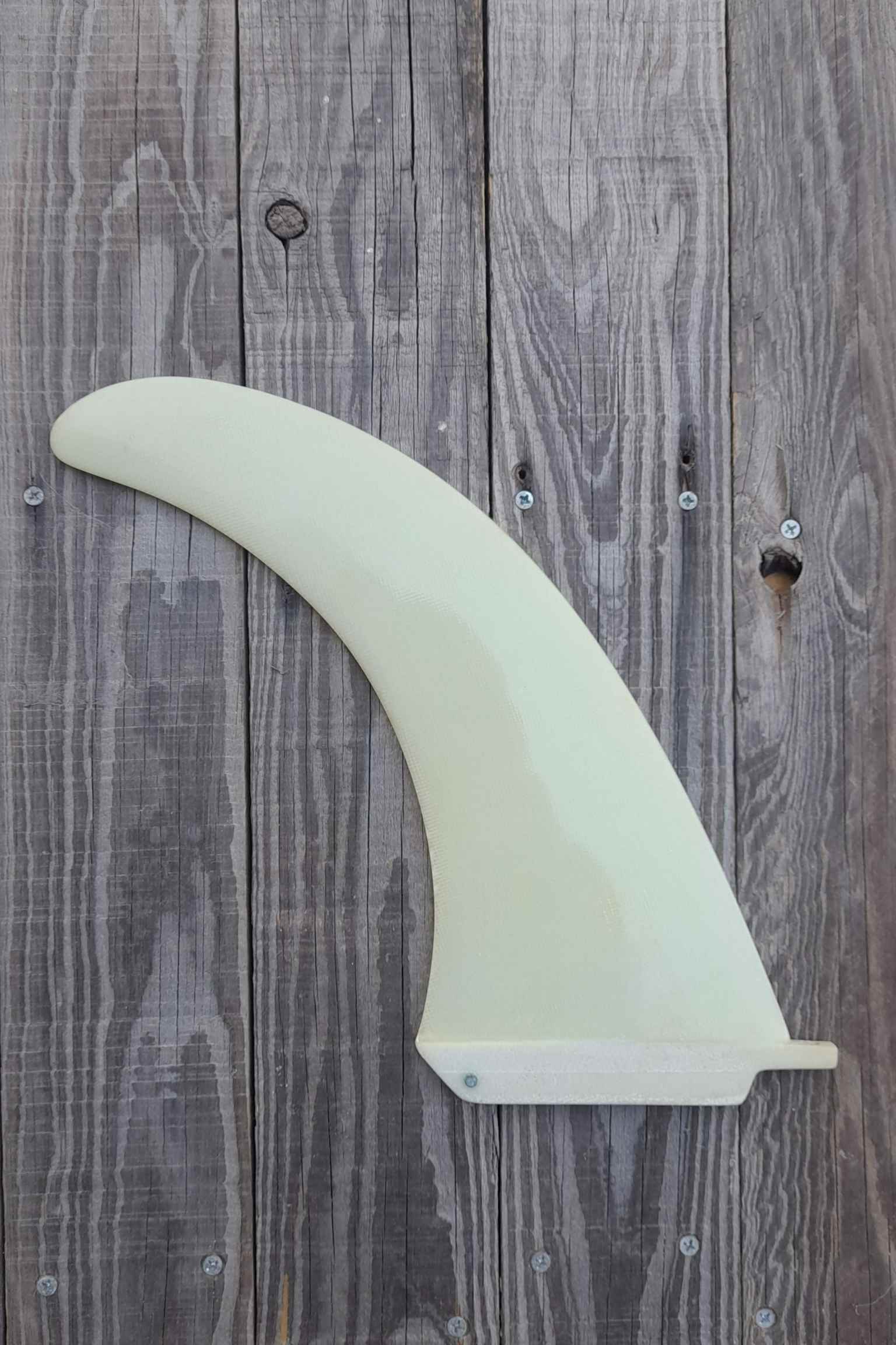 FIN – 10.0″ Cream Fibreglass Dolphin Fin